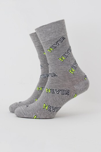 Носки мужские классические Ms3 text 002 Giulia (light grey melange) Носки мужские классические Ms3 text 002 Giulia (light grey melange)