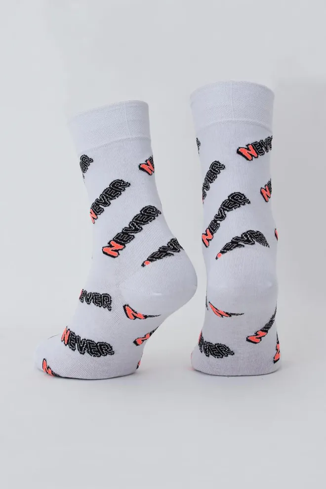 Носки мужские классические Ms3 text 002 Giulia (white)