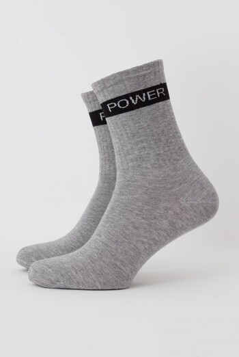 Шкарпетки чоловічі класичні Ms3 text strong 006 Giulia (light grey melange)