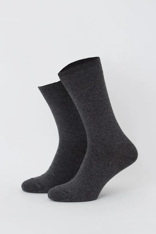 Шкарпетки чоловічі класичні MSL color Giulia (dark melange)