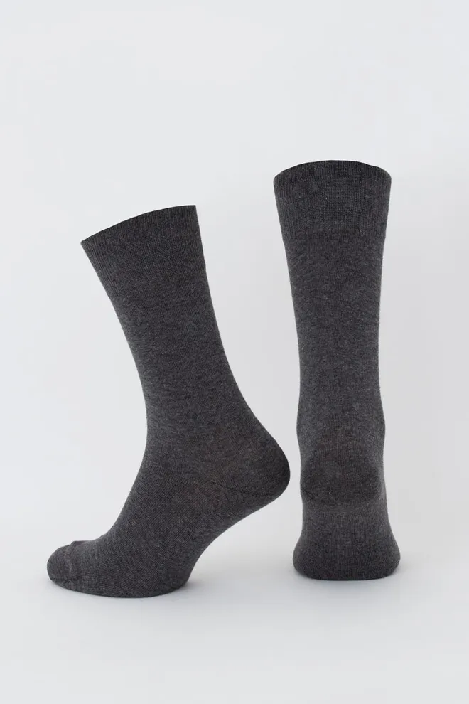 Шкарпетки чоловічі класичні MSL color Giulia (dark melange)