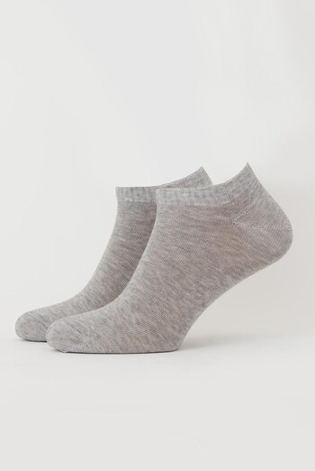 Шкарпетки чоловічі укорочені Mss color Giulia (light grey melange)