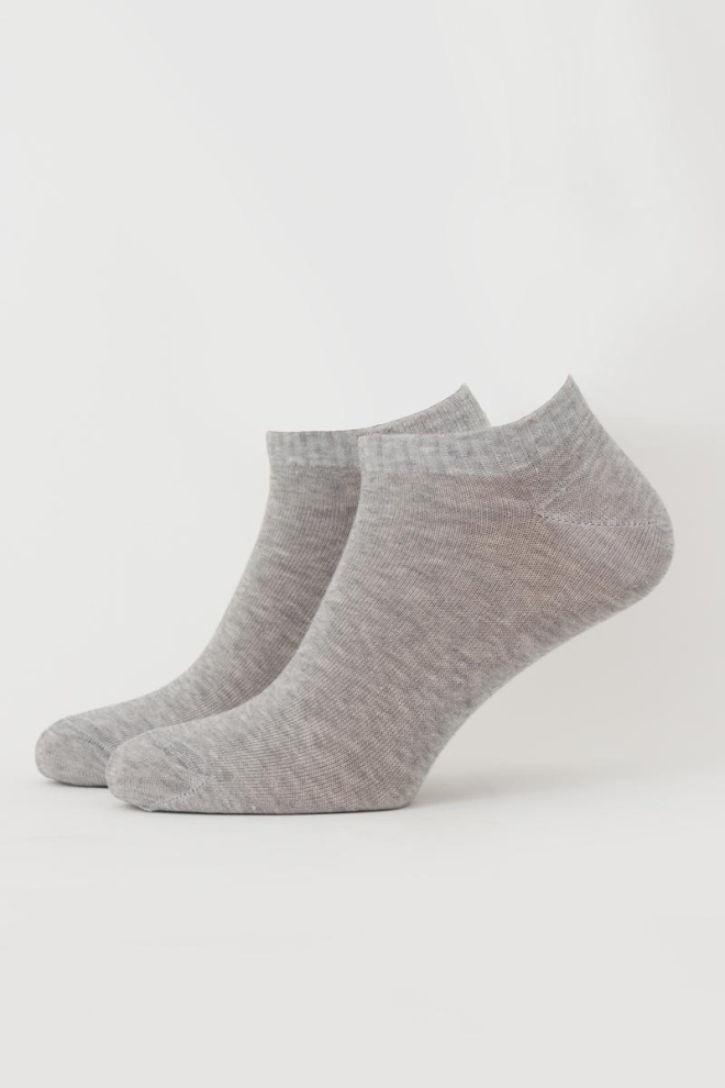 Шкарпетки чоловічі укорочені Mss color Giulia (light grey melange)
