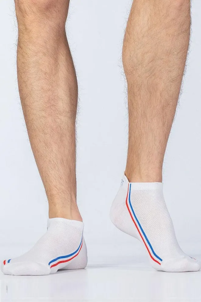 Носки мужские короткие спортивные MS sport-02 Giulia (bianco)