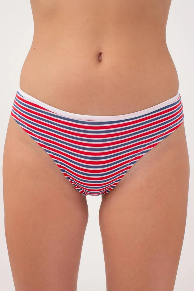Женские трусы стринги Marine 2102/60 Giulia (red stripe)
