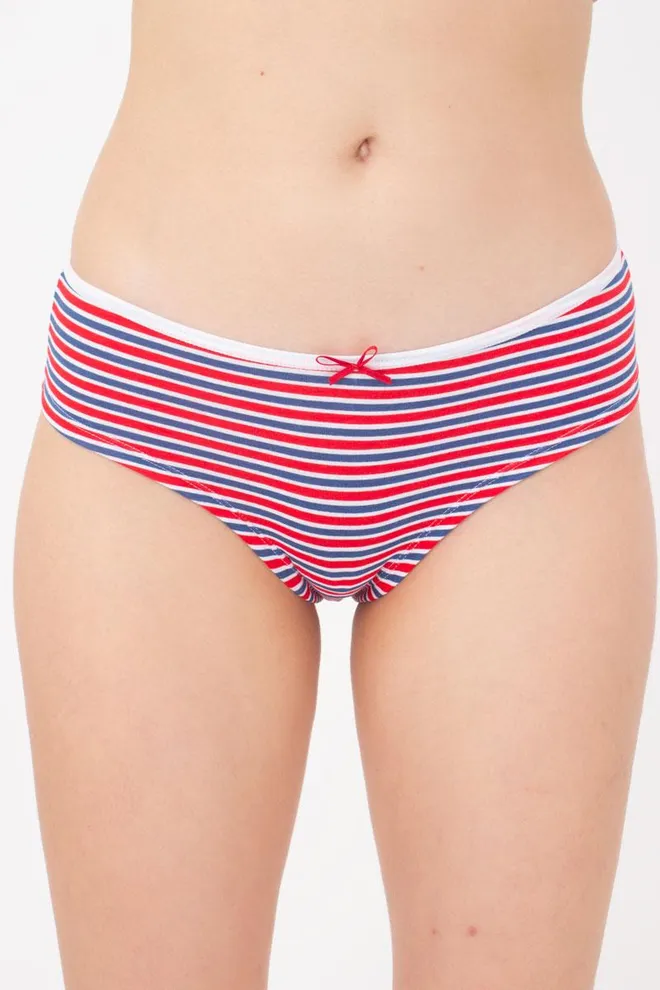 Женские трусы бразилиана Marine 2211/60 Giulia (red stripe)