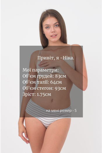 Жіночі труси хіпстери Marine 2602/60 Giulia (grey stripe) Жіночі труси хіпстери Marine 2602/60 Giulia (grey stripe)