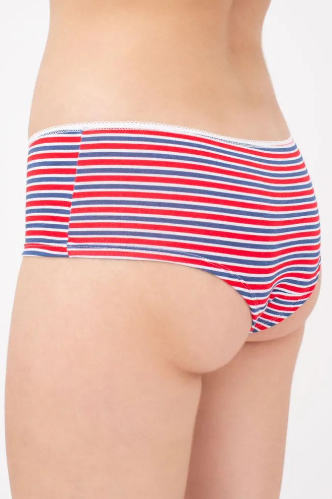 Женские трусы хипстеры Marine 2602/60 Giulia (red stripe)