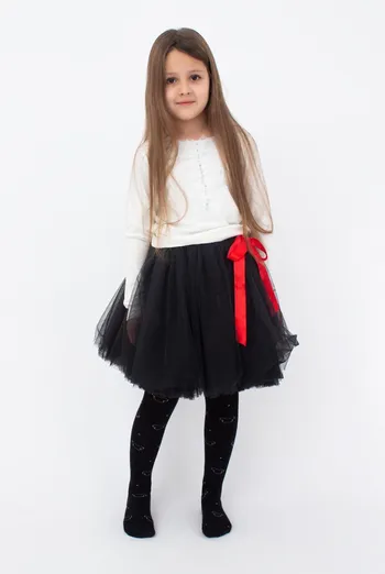 Підліткові колготки з малюнком Міккі Маус Mickey D089 Teen Girl Giulia (black)