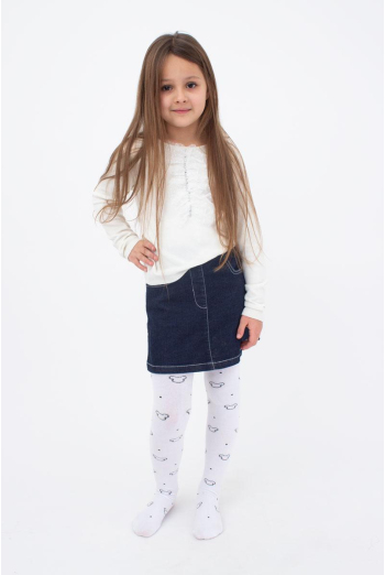 Підліткові колготки з малюнком Міккі Маус Mickey D089 Teen Girl Giulia (white)