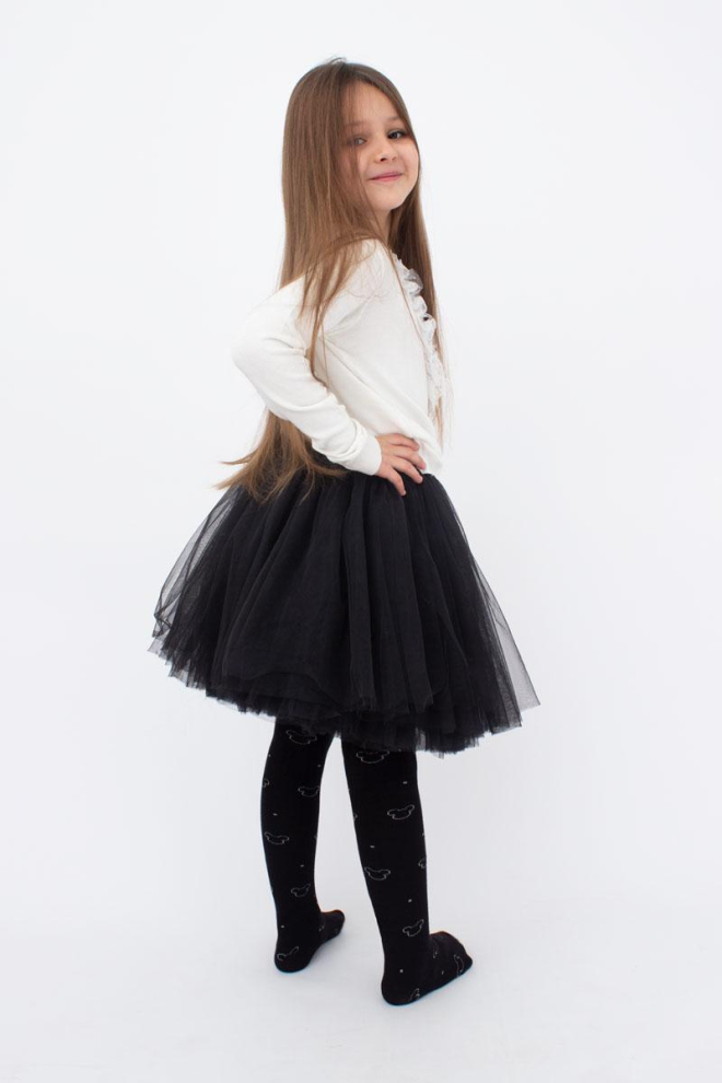 Підліткові колготки з малюнком Міккі Маус Mickey D089 Teen Girl Giulia (black)