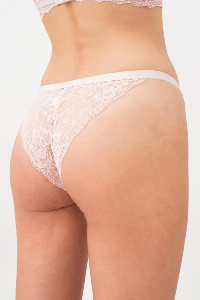 Кружевные трусики бразилиана Miracle 2310/31 Giulia (apricot)