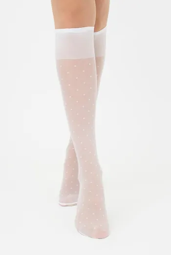 Капронові гольф в горох Ng 04 Gamb Giulia (bianco)