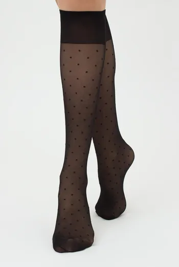 Капроновые гольфы в горох Ng 04 Gamb Giulia (nero) Капроновые гольфы в горох Ng 04 Gamb Giulia (nero)