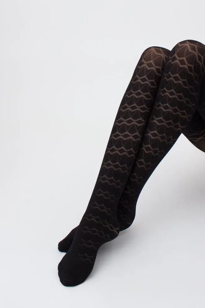 Колготки с ромбами Nina 60 den model 1 Giulia (nero)