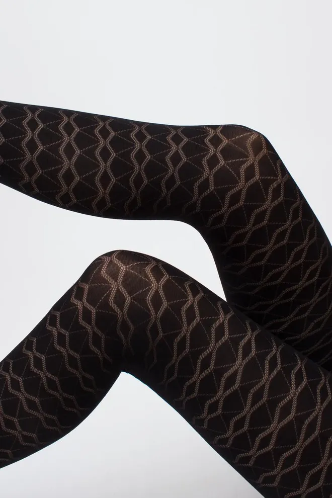 Колготки с ромбами Nina 60 den model 1 Giulia (nero)