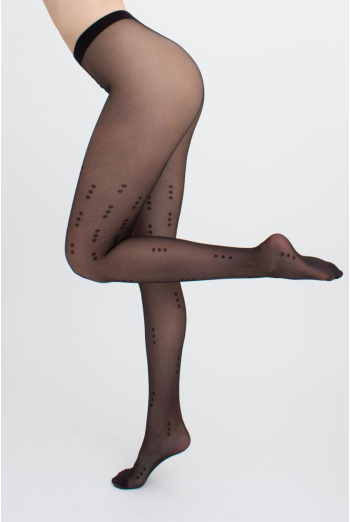 Колготки з принтом Noir 20 den model 2 Giulia (nero)