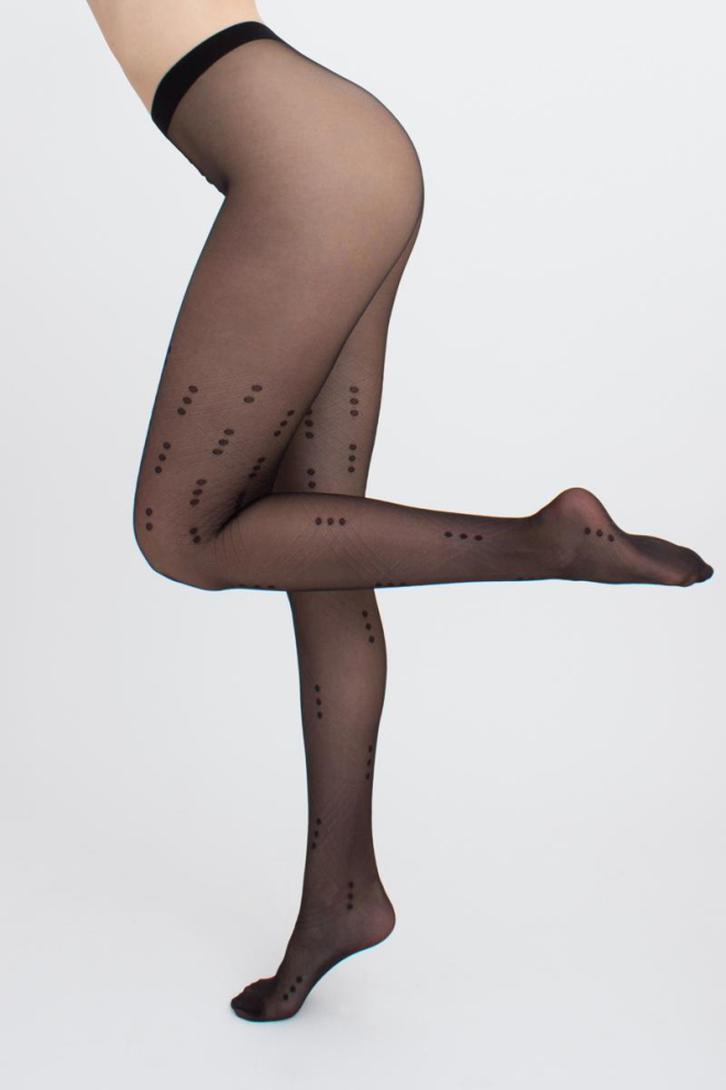 Колготки з принтом Noir 20 den model 2 Giulia (nero)