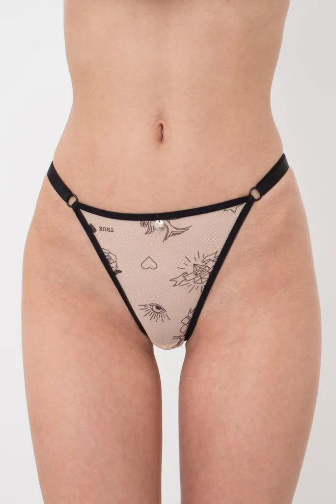 Женские трусики стринги Nude 2110/40 Giulia (tattoo)