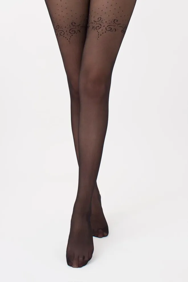 Колготки з малюнком Obsession 20 den model 1 Giulia (nero)