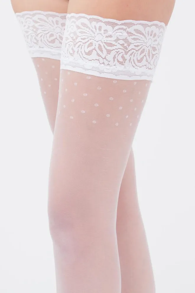 Панчохи на силіконовій резинці Omnia 20 den model 1 Giulia (bianco)