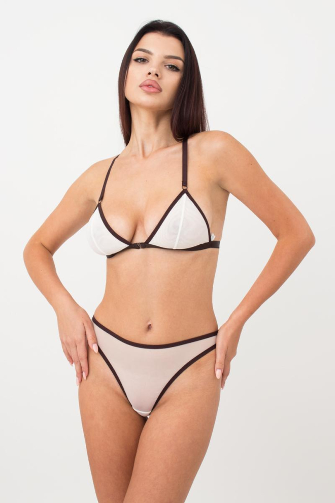 Бюстгальтер без кісточок Orchid blom 1605/40 GIULIA (milk/chocolate) Бюстгальтер без кісточок Orchid blom 1605/40 GIULIA (milk/chocolate)