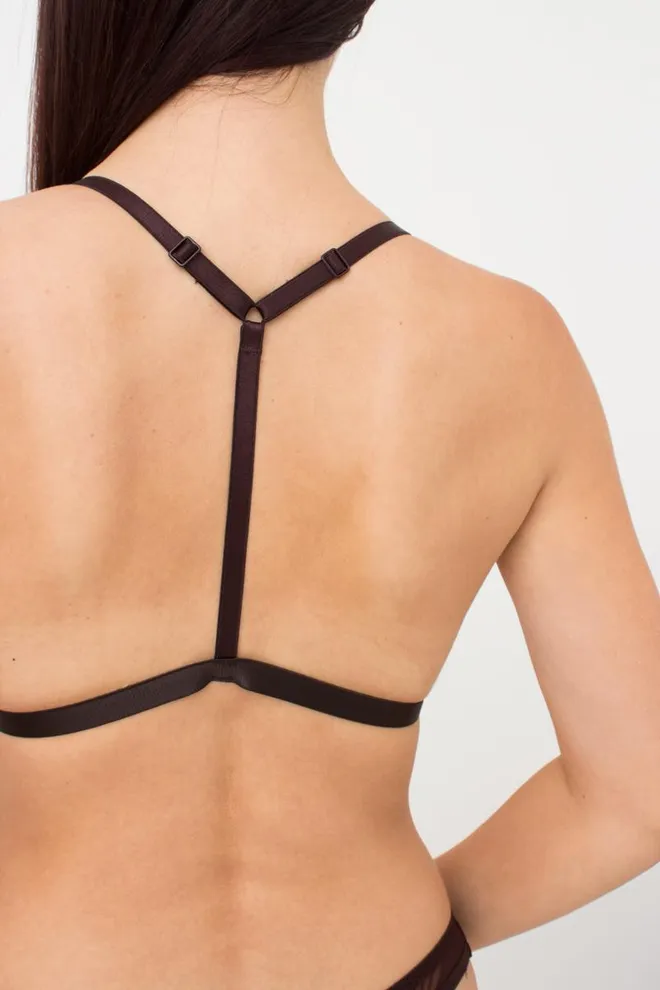 Бюстгальтер без кісточок Orchid blom 1605/40 GIULIA (chocolate)