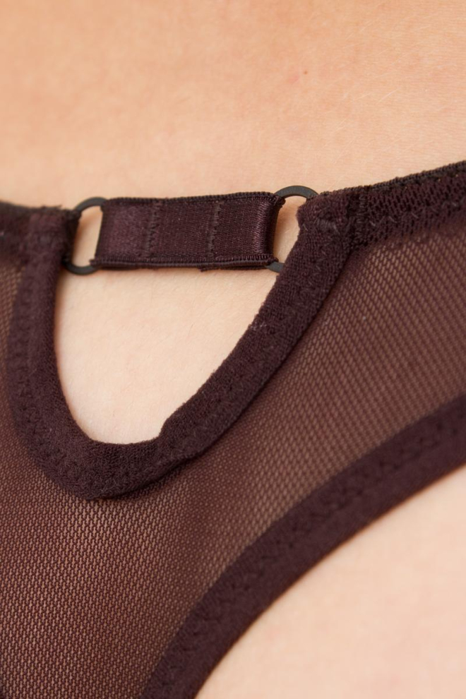 Прозорі трусики стрінг Orchid blom 2102/40 TM GIULIA (chocolate)