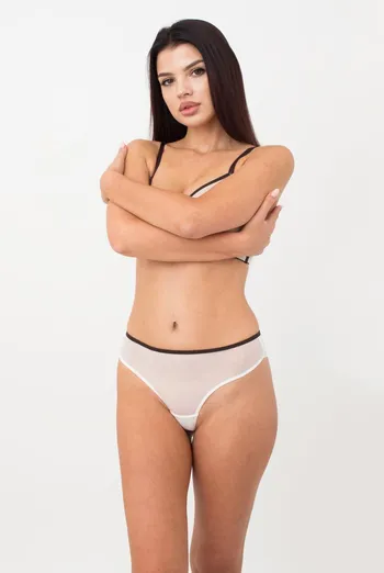 Жіночі труси бразіліана Orchid blom 2210/40 Giulia (milk/chocolate)