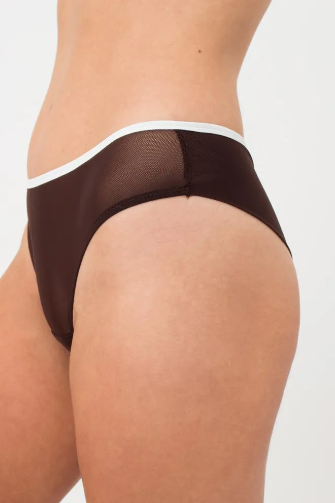 Женские трусы бразилиана Orchid blom 2210/40 Giulia (chocolate/milk)