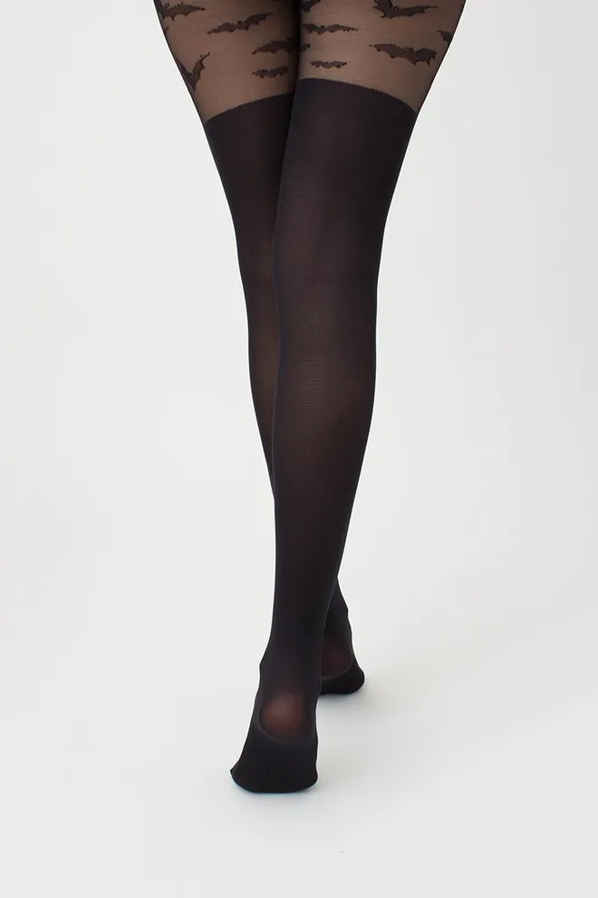 Фантазійні колготки з імітацією панчіх та малюнком Pari 60 den model 34 Giulia (nero)