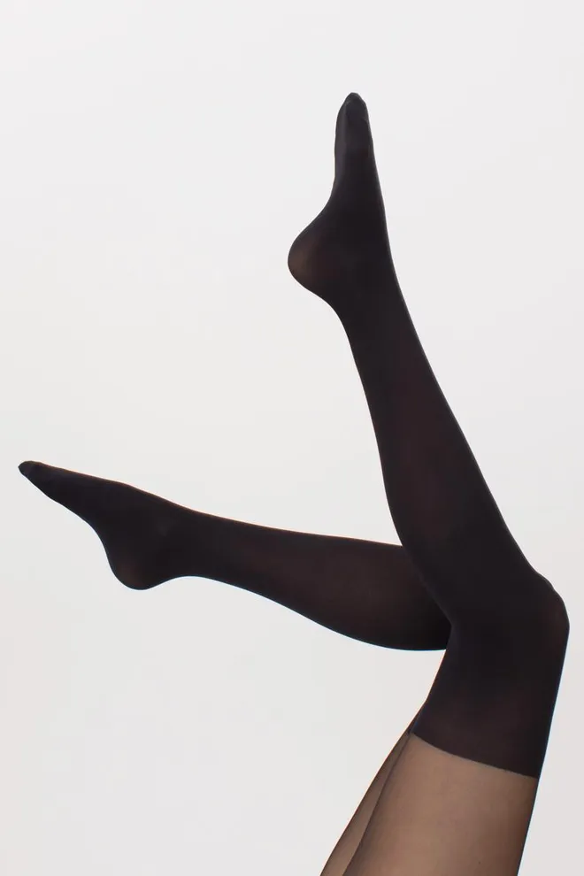 Кольорові колготки з імітацією панчіх Pari 60 den model 16 Giulia (nero)