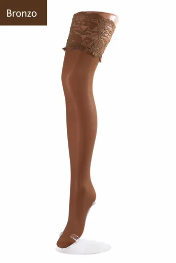 Чулки на силиконовой резинке Passion 20 den Giulia (bronzo)