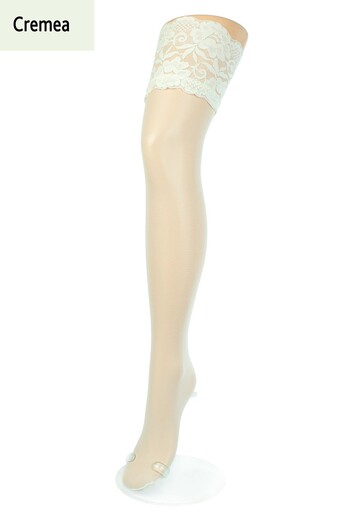 Панчохи на силіконовій резинці Passion 20 den Giulia (cremea) Панчохи на силіконовій резинці Passion 20 den Giulia (cremea)
