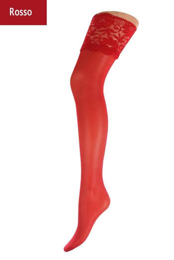 Панчохи на силіконовій резинці Passion 20 den Giulia (rosso) Панчохи на силіконовій резинці Passion 20 den Giulia (rosso)