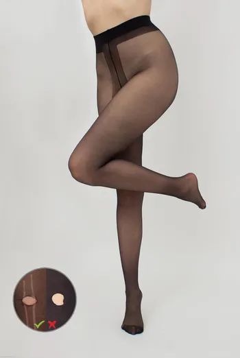 Класичні колготки з ефектом без стрілок Perfect 20 den Giulia (nero), чорний