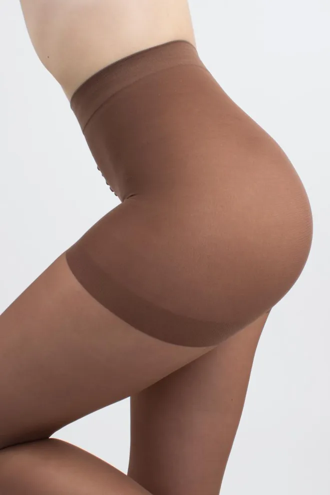 Класичні коригуючі колготки Perfect body 40 den Giulia (cappuccino)