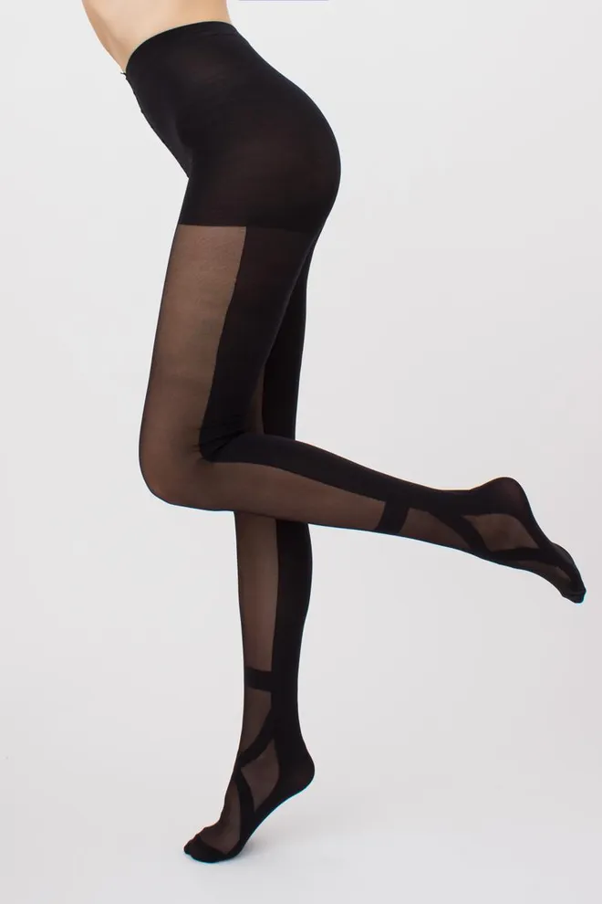 Колготки з імітацією пуантів Pointe 40 den model 1 Giulia (nero)