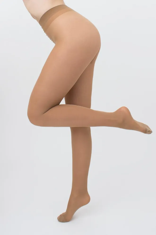 Класичні колготки великих розмірів Positive fit 40 den Giulia (caramel), бежевий