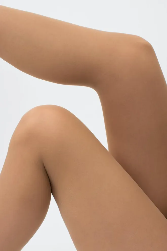 Класичні колготки великих розмірів Positive fit 40 den Giulia (caramel), бежевий