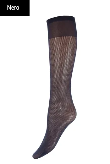 RG-01 gambaletto Класичні гольфи з імітацією сітки TM GIULIA  (nero)