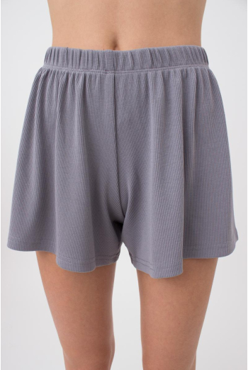 Шорты женские в рубчик RIB 4209/010 Giulia (grey), серый Шорты женские в рубчик RIB 4209/010 Giulia (grey), серый