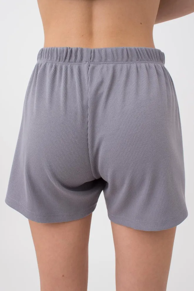 Шорти жіночі в рубчик RIB 4209/010 Giulia (grey), сірий
