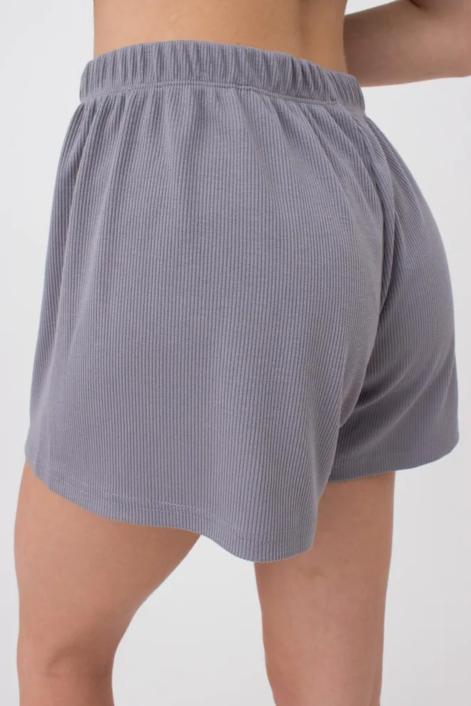 Шорти жіночі в рубчик RIB 4209/010 Giulia (grey), сірий