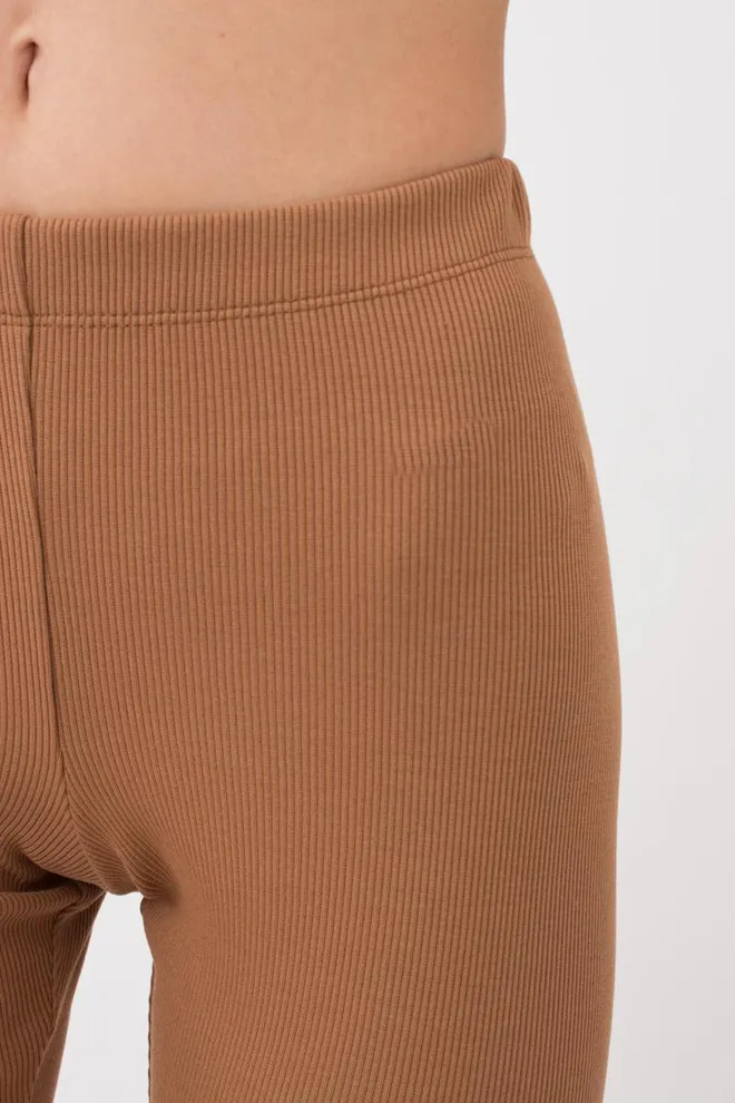 Велосипедки в рубчик Rib casual 4210/010 Giulia (camel), бежевый