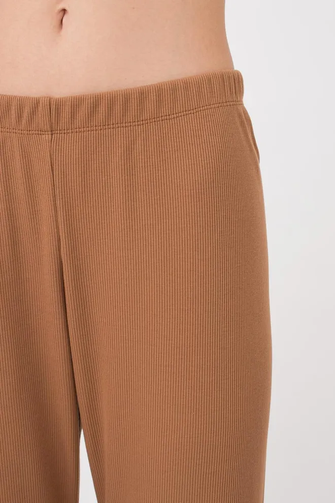 Штани жіночі в рубчик RIB 4307/010 Giulia (camel), бежевий
