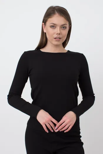 Лонгслів у рубчик Rib 4907/010 Giulia (black) Лонгслів у рубчик Rib 4907/010 Giulia (black)