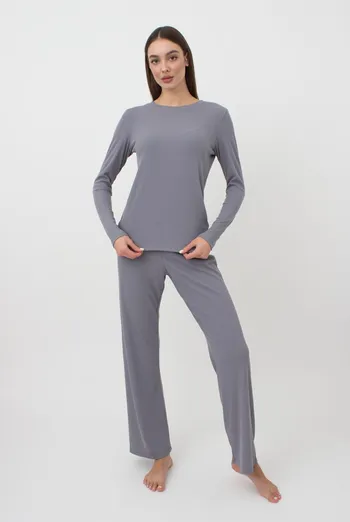 Комплект в рубчик RIB 5312/010 Giulia (grey), серый Комплект в рубчик RIB 5312/010 Giulia (grey), серый