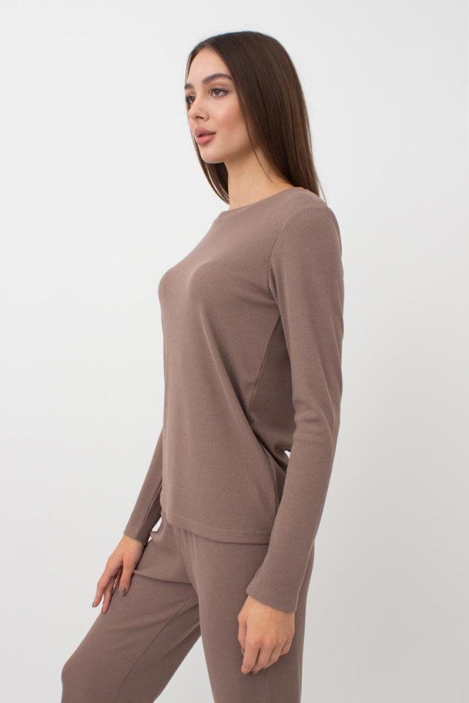 Комплект у рубчик RIB 5312/010 Giulia (beige), коричневий