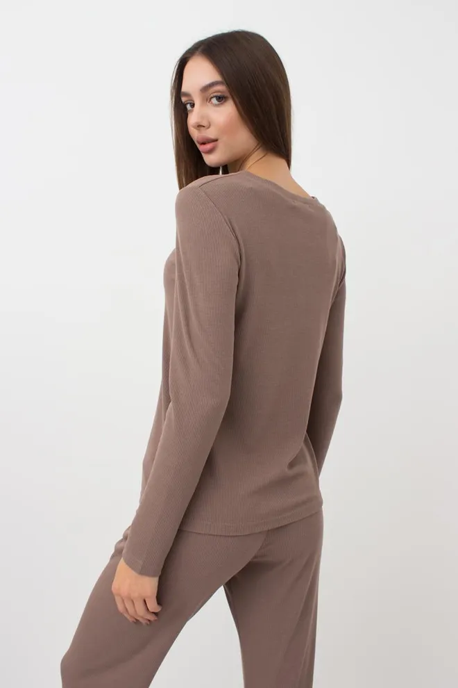 Комплект в рубчик RIB 5312/010 Giulia (beige), коричневый